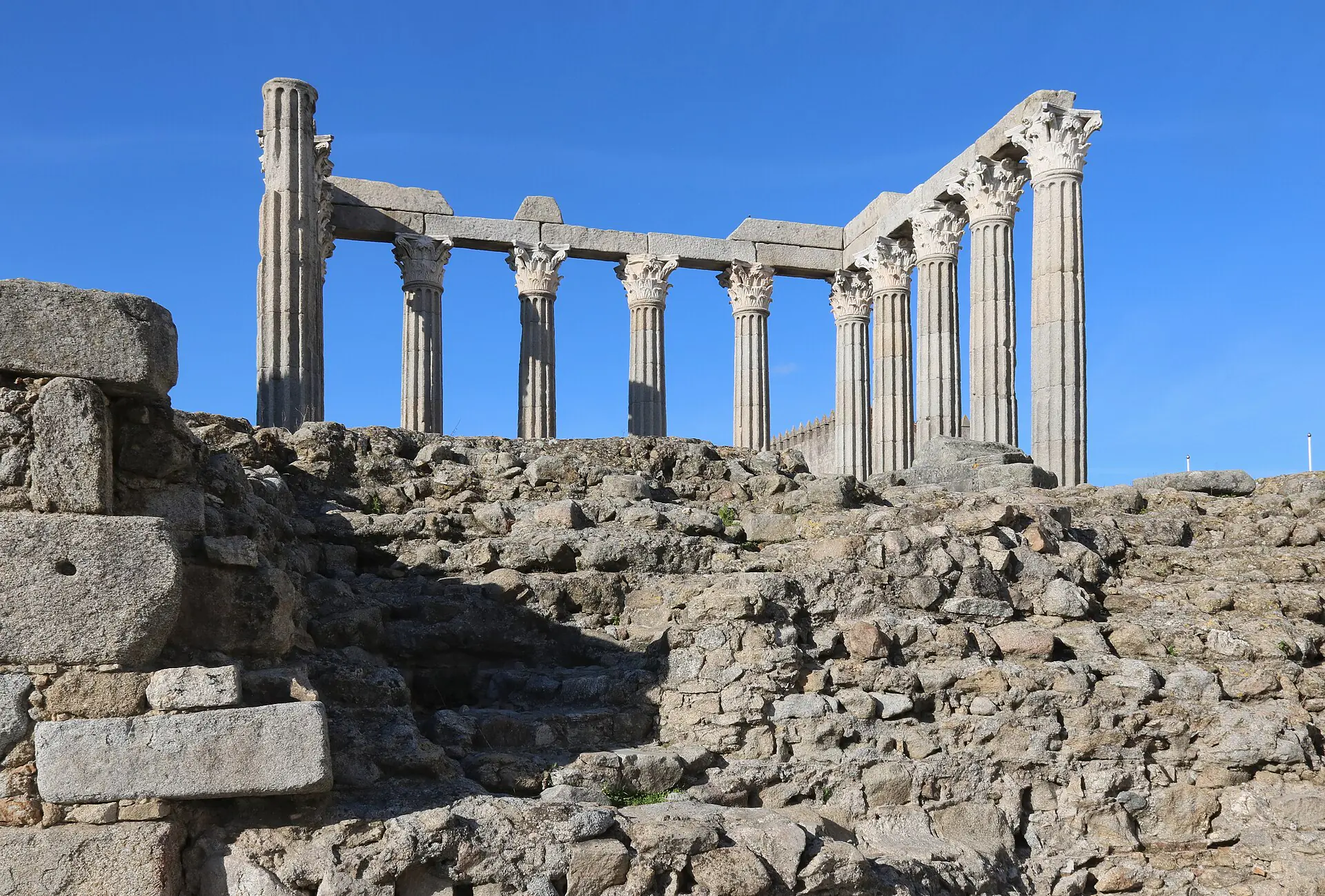 The Roman temple of Évora