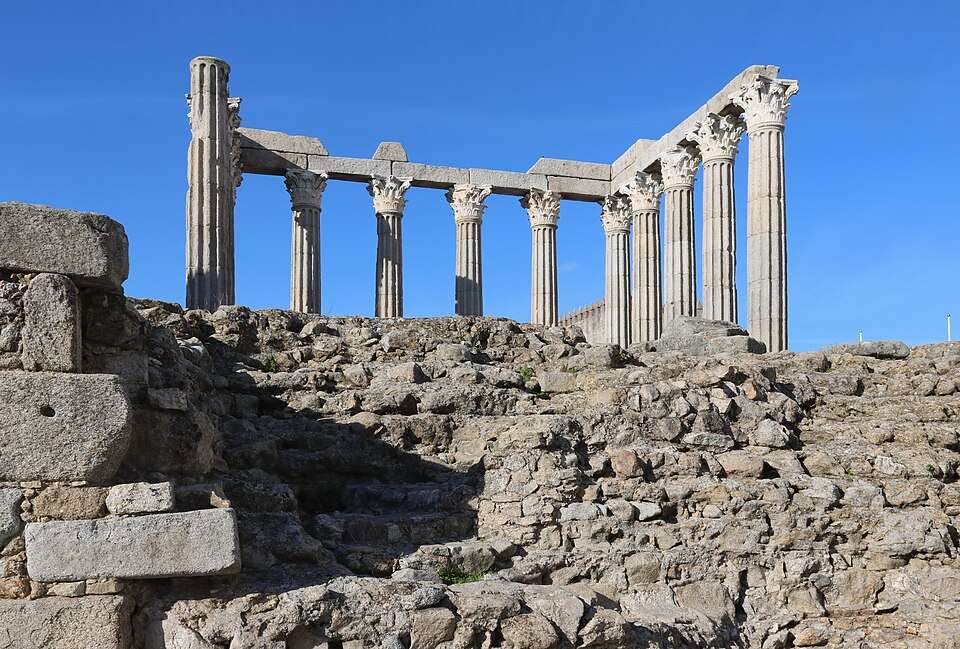 The Roman temple of Évora
